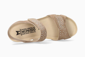 MEPHISTO VIC SPARK SANDALO DONNA TORTORA CHIARO