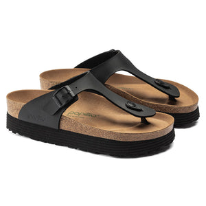 Birkenstock 1018546 Gizeh platform vegan birko-flor black