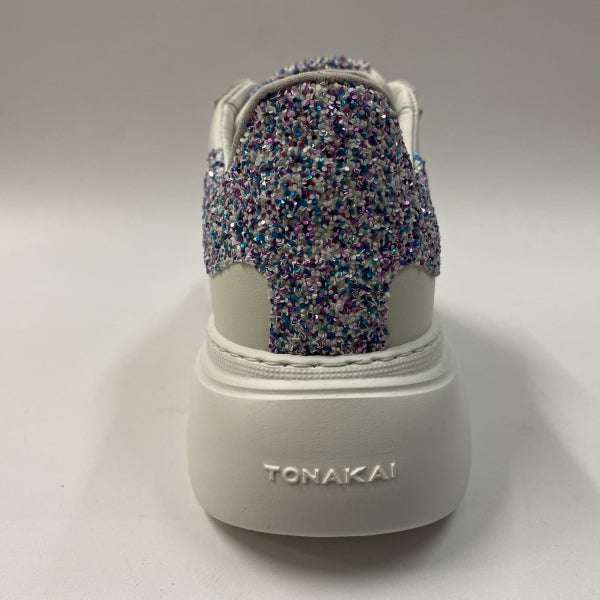 TONAKAI SKGC12 SNEAKER IN PELLE BIANCA + GLITTER