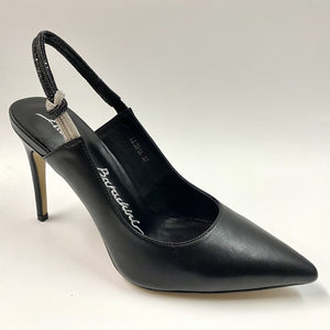 LUCIANO BARACHINI 391 SLING-BACK IN NAPPA NERA