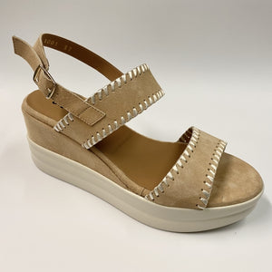 MELLUSO R80522 SANDALO IN PELLE SCAMOSCIATA BEIGE