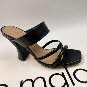 STELIO MALORI NADINE 2 SANDALO CON FASCIA IN NAPPA NERO