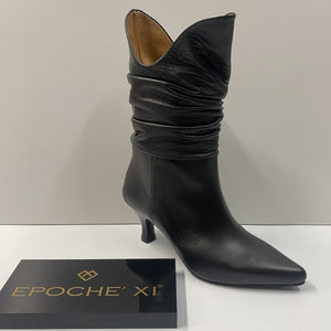 EPOCHE' XI 22151 STIVALETTO DONNA IN PELLE NERO