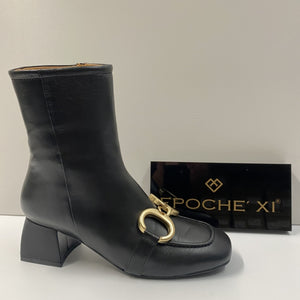 EPOCHE' XI 2232 TRONCHETTO DONNA CON MORSETTO IN PELLE NERO