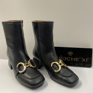 EPOCHE' XI 2232 TRONCHETTO DONNA CON MORSETTO IN PELLE NERO