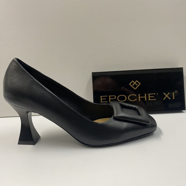 EPOCHE' XI 2253 DECOLLETE CON FIBBIA IN PELLE NERO