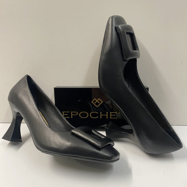 EPOCHE' XI 2253 DECOLLETE CON FIBBIA IN PELLE NERO