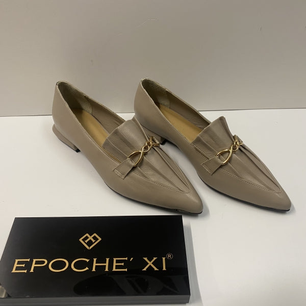 EPOCHE' XI 5311 MOCASSINO DONNA A PUNTA IN PELLE TAUPE