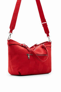 DESIGUAL PB3 Borsa grande strutturata carmin