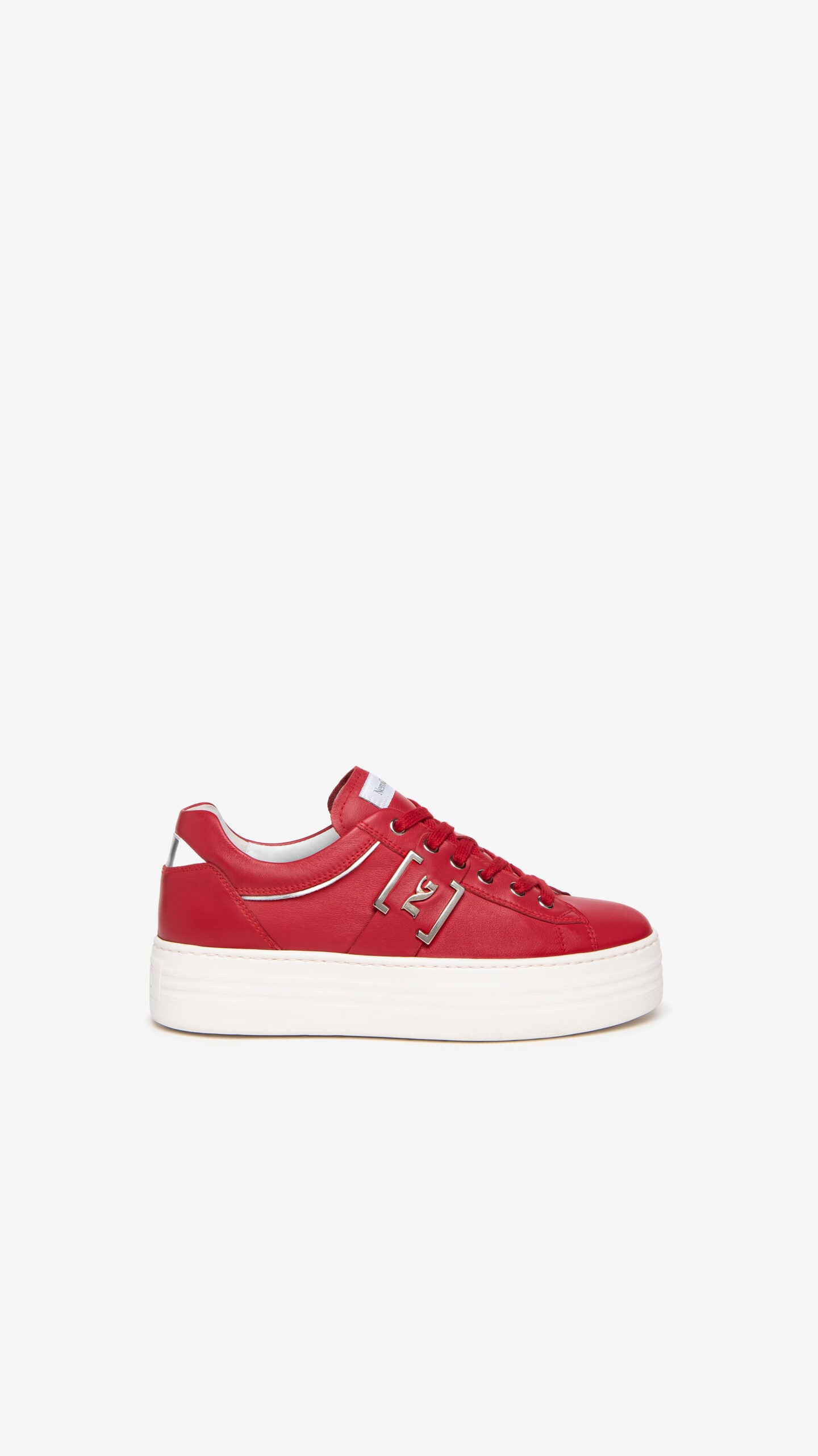 NERO GIARDINI E306522D SNEAKERS IN PELLE ROSSO