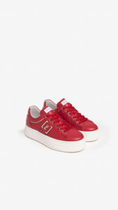 NERO GIARDINI E306522D SNEAKERS IN PELLE ROSSO