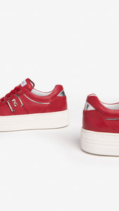 NERO GIARDINI E306522D SNEAKERS IN PELLE ROSSO