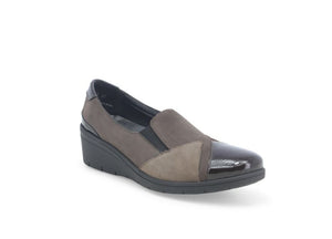 MELLUSO K91617B MOCASSINO DONNA IN PELLE PATCH MARRONE