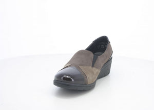 MELLUSO K91617B MOCASSINO DONNA IN PELLE PATCH MARRONE