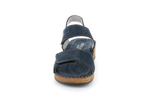 GRUNLAND SA1208 PALO SANDALO COMFORT IN PELLE BLU