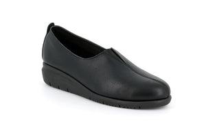 GRUNLAND SC2540 RYSA SLIP ON VERA PELLE NERO